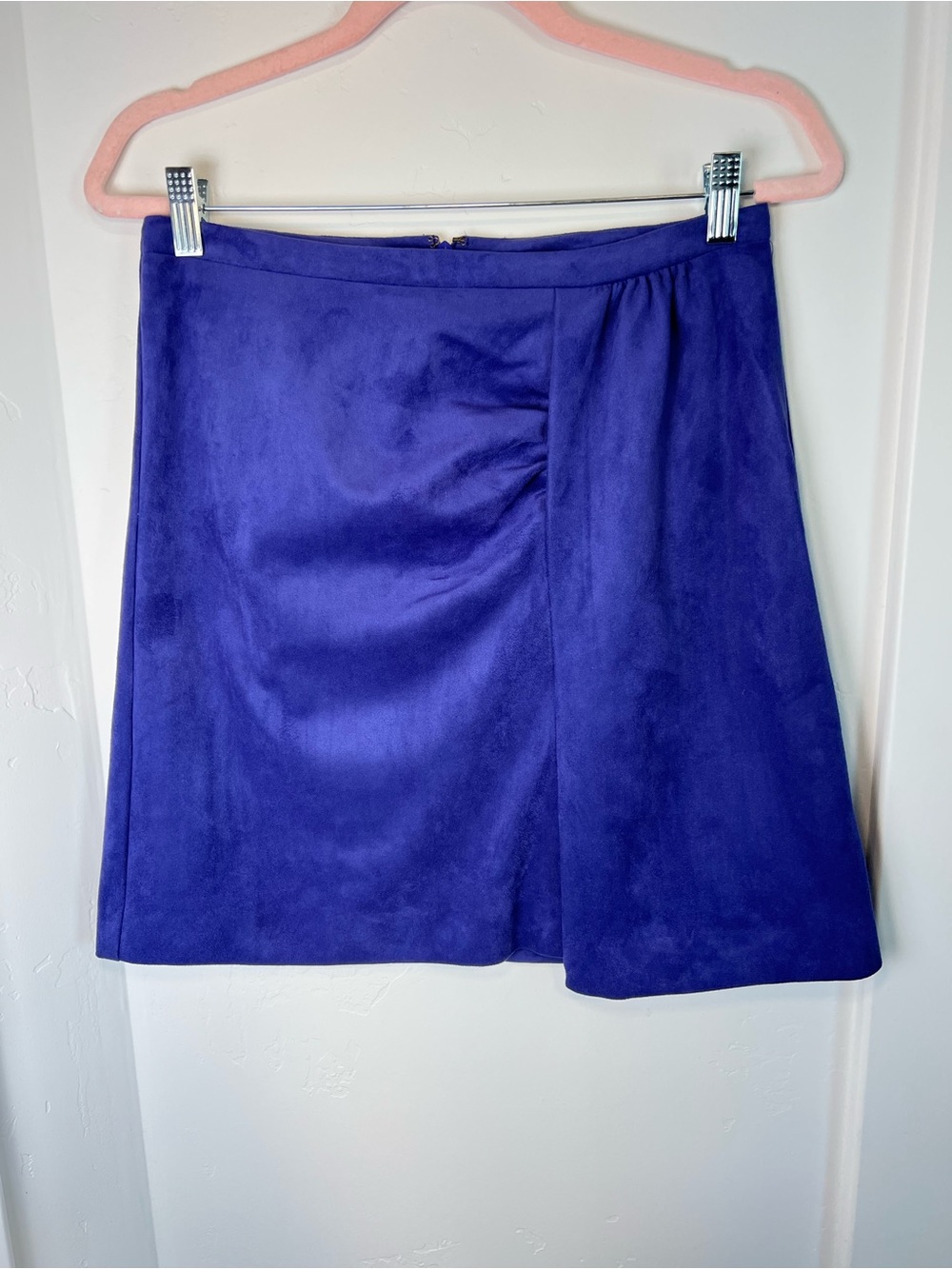 Anthropologie Roxanna Sueded Mini Skirt Purple 6